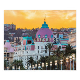 Bekende luxehotel Hotel Negresco in Nice Frankrijk Foto Afdruk