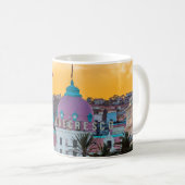 Bekende luxehotel Hotel Negresco in Nice Frankrijk Koffiemok (Voorkant rechts)