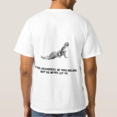 Bekende Meme; Aap Slaan T-shirt (Achterkant)