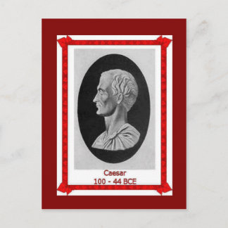 Bekende mensen, Julius Caesar 100 - 44 BCE Briefkaart