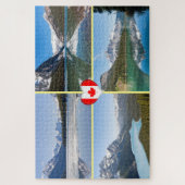 Bekende meren en landschappen in West-Canada Legpuzzel (Verticaal)
