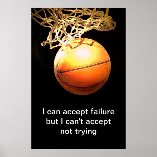 Bekende Motivatie prijsopgave — Basketball Print (Voorkant)