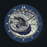 Bekende Orloj en astronomische klok Praag / Tsjech<br><div class="desc">WALL CLOCK: Prague & famous Astronomical Clock - part of Prague's clock tower called "Orloj" huurde in a heart of the Old Town Square. Vintage fashion design featuring antique coloured print technique. Zodiac signs ring near the center,  with sun & moon orbiting. Origineel Photography/Art/Design by work4dream.</div>