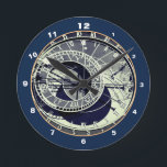 Bekende Orloj en astronomische klok Praag / Tsjech<br><div class="desc">WALL CLOCK: Prague & famous Astronomical Clock - part of Prague's clock tower called "Orloj" huurde in a heart of the Old Town Square. Vintage fashion design featuring antique coloured print technique. Zodiac signs ring near the center,  with sun & moon orbiting. Origineel Photography/Art/Design by work4dream.</div>