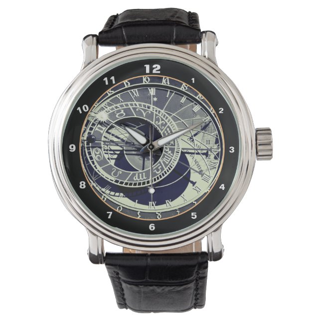 Bekende Orloj en astronomische klok Praag / Tsjech Horloge (Voorkant)