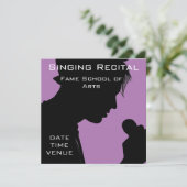 Bekende overweging retro-vocale prestaties kaart (Staand voorkant)