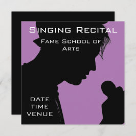 Bekende overweging retro-vocale prestaties kaart