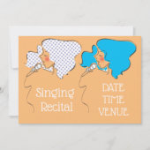 Bekende overweging retro-vocale prestaties kaart (Voorkant)