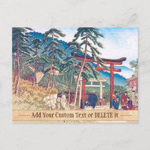 Bekende plaatsen van Kyoto - Fushimi Inari-landsch Briefkaart