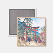 Bekende plaatsen van Kyoto - Fushimi Inari-landsch Magneet (Voorkant / Achterkant)