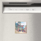 Bekende plaatsen van Kyoto - Fushimi Inari-landsch Magneet (Insitu (Vaatwasser))