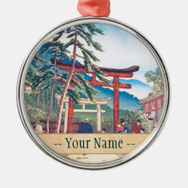 Bekende plaatsen van Kyoto - Fushimi Inari-landsch Metalen Ornament