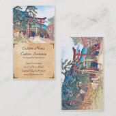 Bekende plaatsen van Kyoto - Fushimi Inari-landsch Visitekaartje (Voorkant / Achterkant)