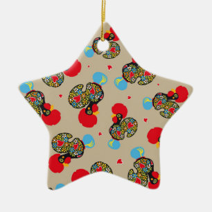 Bekende Rooster van het Patroon van Barcelona Nr 0 Keramisch Ornament