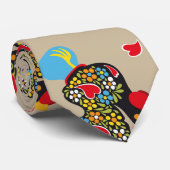 Bekende Rooster van het Patroon van Barcelona Nr 0 Stropdas (Opgerold)