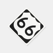 Bekende route Zestig Papierfeest Napkins Servet (Hoek)