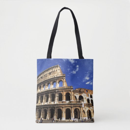 Bekende ruïnes van het Coliseum in Rome, Italië Tote Bag (Voorkant)