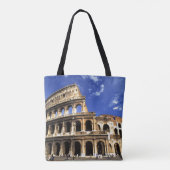 Bekende ruïnes van het Coliseum in Rome, Italië Tote Bag (Achterkant)