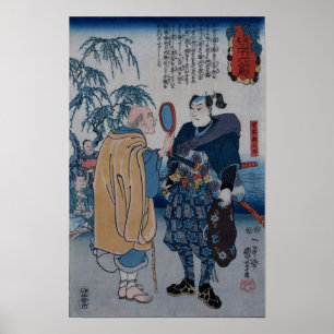 Bekende Samurai Myamoto Musashi Poster