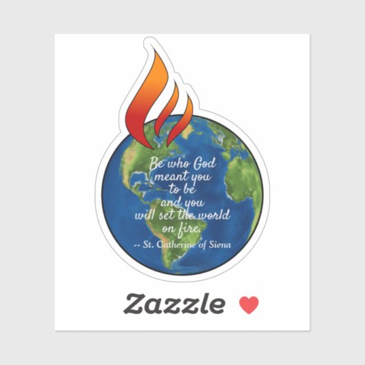 Bekende St. Catherine van Siena Quote - 1Up Sticker (Vel)