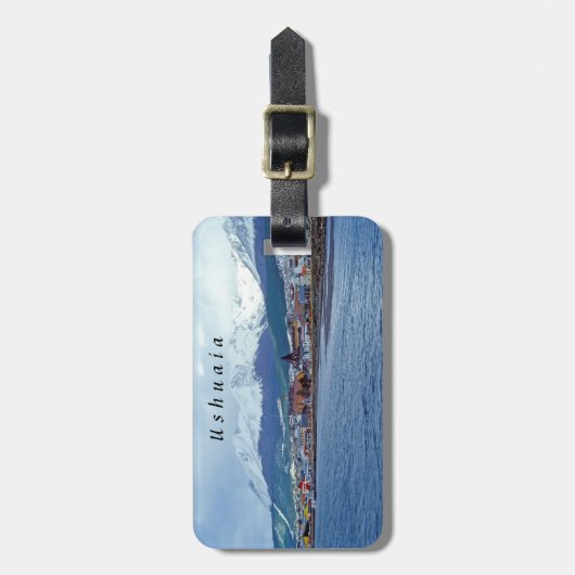 Bekende Ushuaia - Tierra del Fuego, Argentinië Bagagelabel (Voorkant verticaal)