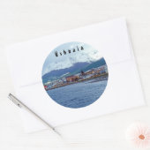 Bekende Ushuaia - Tierra del Fuego, Argentinië Ronde Sticker (Envelop)