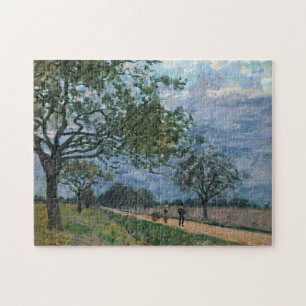 Bekende visuele kunsten Alfred Sisley de weg van V Legpuzzel