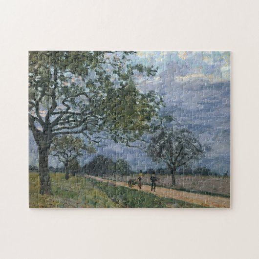 Bekende visuele kunsten Alfred Sisley de weg van V Legpuzzel (Horizontaal)