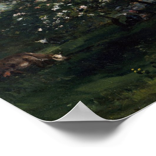 Bekende visuele kunsten Charles Francois Daubigny  Poster (Hoek)