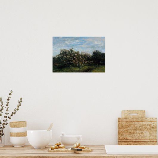 Bekende visuele kunsten Charles Francois Daubigny  Poster (Keuken)