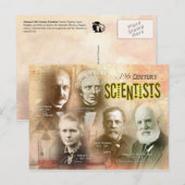 Bekende wetenschappers uit de 19e eeuw briefkaart (Voorkant / Achterkant)