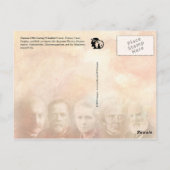 Bekende wetenschappers uit de 19e eeuw briefkaart (Achterkant)