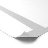 Bekende zwarte kat met Oranje ogen Poster (Hoek)