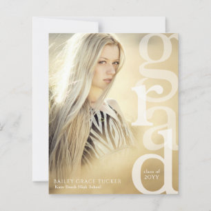 Bekendmaking afstudeerder Overlay Budget Gold Afst