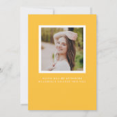 Bekendmaking Afstuderen Bright Groovy Retro Aankondiging (Achterkant)