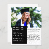 Bekendmaking Afstuderen BUDGET Photo Message (Voorkant / Achterkant)