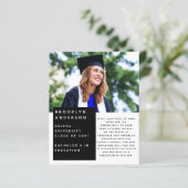 Bekendmaking Afstuderen BUDGET Photo Message (Staand voorkant)