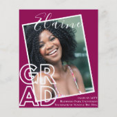 Bekendmaking Afstuderen BUDGET PHOTO Moderne klass (Voorkant)