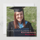 Bekendmaking Afstuderen Classy Square Kaart (Achterkant)