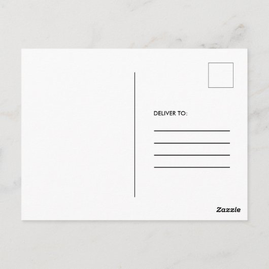 Bekendmaking Afstuderen penseel Script-hout Briefkaart (Achterkant)