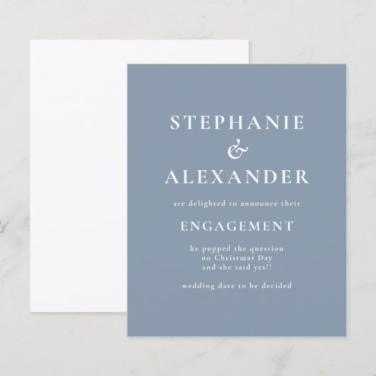 Bekendmaking begrotingstekst Stusty Blue Verloving (Voorkant / Achterkant)