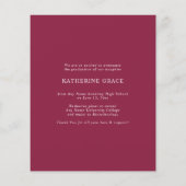 Bekendmaking budget Bourgogne Afstuderen (Achterkant)