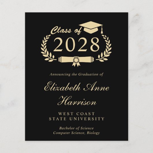 Bekendmaking budget College Black Gold Afstuderen (Voorkant)