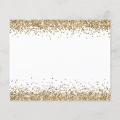 Bekendmaking budget Gold Glitter Border Verloving (Achterkant)