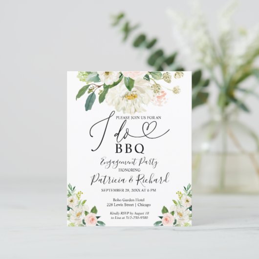 Bekendmaking budget I DO BBQ Engagement Party (Staand voorkant)