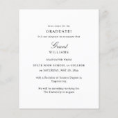 Bekendmaking budget Mod-foto Verticaal Afstuderen Flyer (Achterkant)