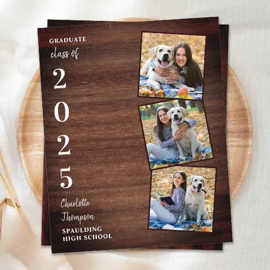 Bekendmaking budget Rustic Photo Collag Afstuderen