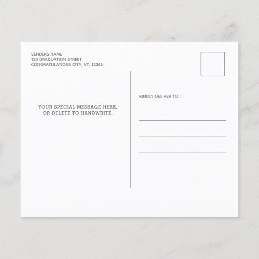 Bekendmaking budget Rustic Photo Collag Afstuderen (Achterkant)