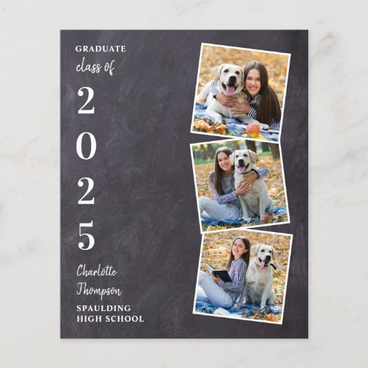 Bekendmaking budget Rustic Photo Collag Afstuderen (Voorkant)