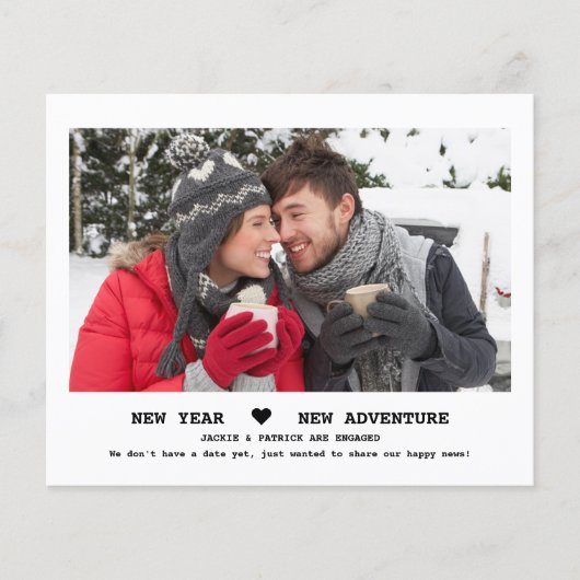 Bekendmaking budget Rustic Photo Verloving (Voorkant)